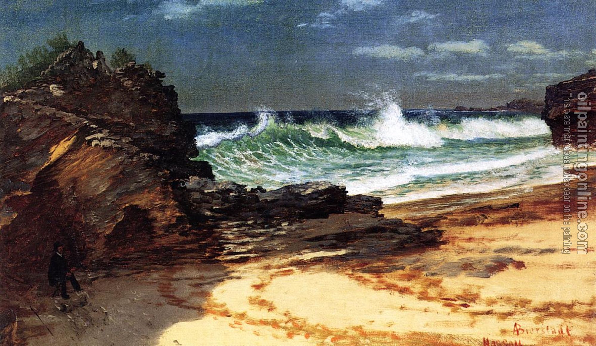 Bierstadt, Albert - Beach at Nassau
